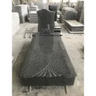 China Impala black color granite tombstone design pictures
