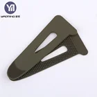50 mm self adhesive ultra flat rubber nylon plastic injection hook and loop cuff sleeve tab for jacket cuff