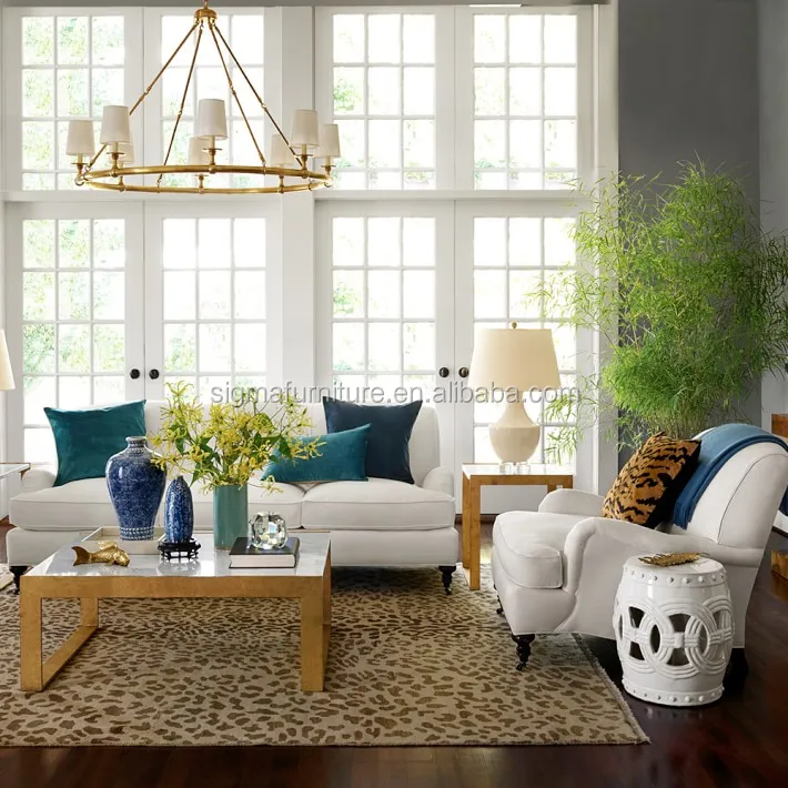 hotel Indoor living room furniture Frame crafted of hardwood and fabric deep seat armchair