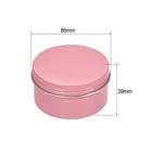 High Quality Customized Round Aluminum Cans Tin Screw Top Metal Lid Containers Pink 150ml metal box