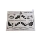 Black and White Cotton Plain Fabric With Customised Printing Design Bulk Cheap Tea Towel
