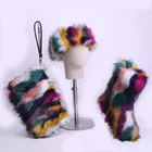 Wholesale Ladies Fashion Hot Sale Colorful High Warm Faux Fox Women Winter Fur Boots Shoes For Women