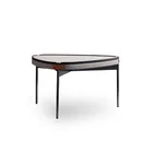 Italian light luxury style triangle leather small coffee table