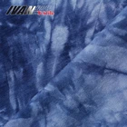 Hot sale OEM wholesale elegant breathable tie dyed 100 cotton knit fabric for dress