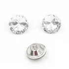 Factory Direct Sales Durable Round Crystal Sofa Button With Metal Loop