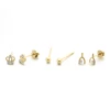 2019 New Fashion Design Jewelry Gold Plated Y 925 Silver Stud Earring