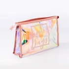 Laser Rainbow Holographic PU and PVC Makeup Bags