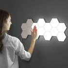 RGB Touch Sensitive Night Lamp Remote Control DIY Wall Touch LED Hexagonal Lamps Indoor Fancy Led Wall Light
