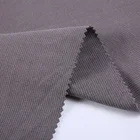 2019 Shaoxing factory custom stretch plain knitted cotton spandex 2x2 rib fabric