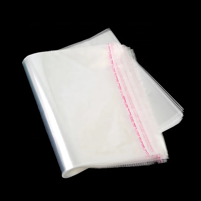 Custom Transparent Polybag Packaging Clear Opp Self Adhesive Plastic