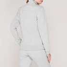 Fashion customized designs women activewear plain blank gym wear sports fleece zip hoodies