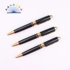 Souvenir items Black Gold Clip Click Ballpoint Pen