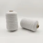 Popular rubber polyester thread 90#/50/50 white rubber cover yarn for knitting socks