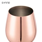 Wine EFINE 18 Oz Stainless Steel Wine Glass Unbreakable Metal Copper Goblet Custom Factory Price