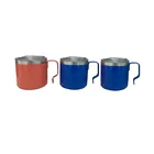 Hejia bpa free 300ml double wall 304 stainless steel vacuum outdoor food grade mug tumbler