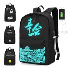 Chinese Culture school bags children bookbag custom with cartoon pictures outdoor waterproof antitheft backpack rucksack