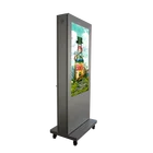 Floor stand 65 inch network wifi lcd advertising display waterproof outdoor kiosk screen standalone digital signage
