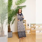 Arabian Gown Muslim Dress Middle East New Style Long-Sleeved Dress In The Fall Of The New Satin Robe