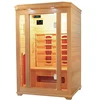 2 People capacity Canadian hemlock sauna far infrared function sauna room with best price