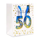 High Quality Birthday Party Small Paper Bags With Handle Age 50