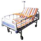 Hospital Furniture Medical Single Crank Manual Adjustable Patient Treatment Bed On Wheels hospital equipments prices
