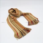 New Latest Style 100% Acrylic Men Knitted Scarf