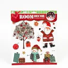 Custom Removable decal Christmas Cartoon pvc Wall Sticker
