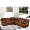 oval semi circle leather italian sofa