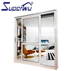 NFRC CSA AS2047 Aluminium Frame tempered glass interior Sliding Door with Awning windows