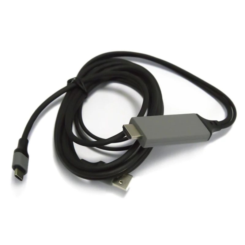 Multi-function hd-mi fiber cable hd-mi 4k 2 in 1 Type c to HD-MI+USB charging high speed usb c hub adapter for iphone - ANKUX.COM