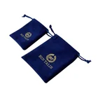 Velvet Pouch Logo Jewelry Hot Sale Suede Gift Bag Dust Jewellery New Fashion Velour Earring Velvet Pouch Printed