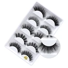 False eyelashes faux mink Lashes Custom Faux Mink Eyelashes 3d Silk Lashes 5 pairs