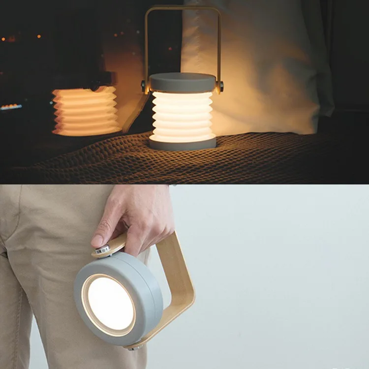 Study Room Portable Lantern Table Lamp Led 3d Dimmable Night Light For Home Decoration