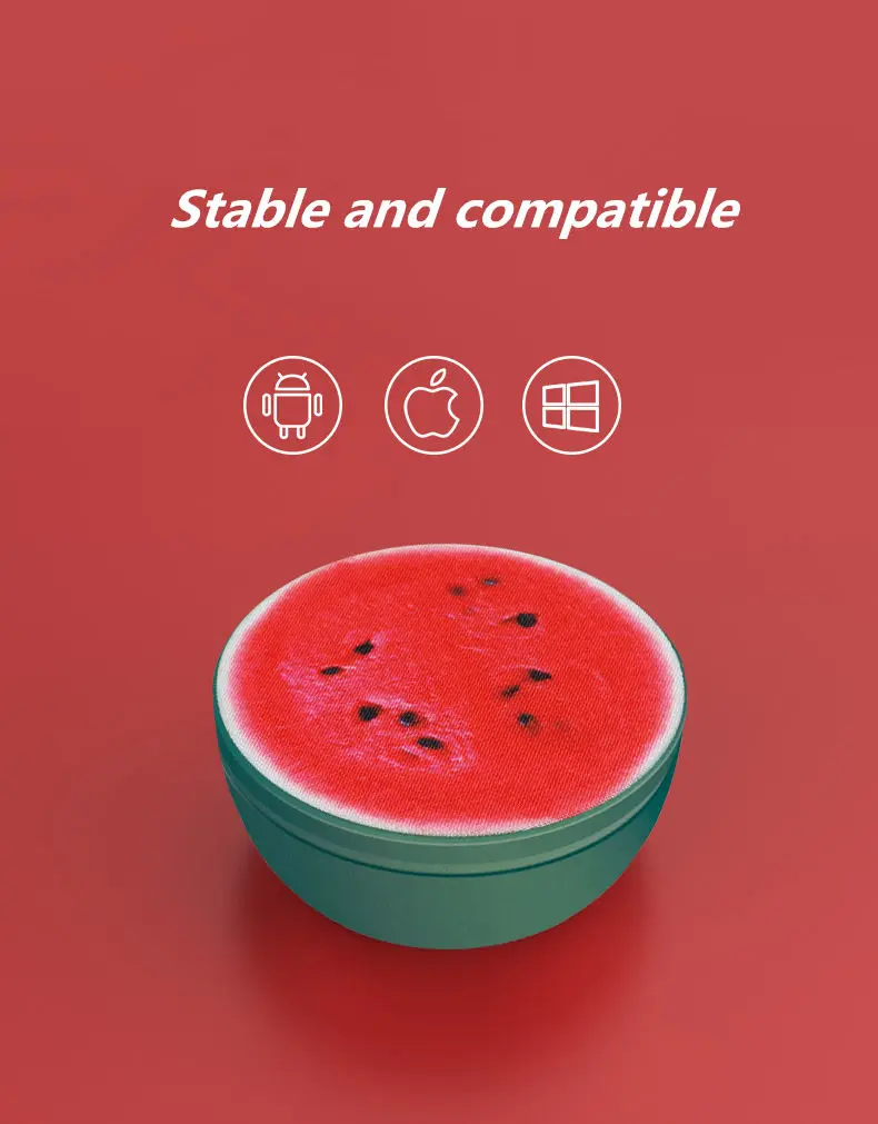 Mini Small fruit wireless speaker 3D stereo sound Fruit-shaped Low-power USB Music Player - ANKUX.COM