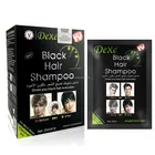 Professional factory outlet quickly covered white hair dexe black hair shampoo