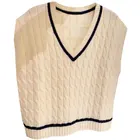 Waistcoat Wool V-Neck Sleeveless Knitted Vest Sweater Waistcoat For Ladies