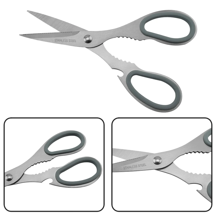 Scissors zig zag ,Stainless steel multi kitchen scissor