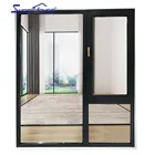 Australia standard AS2047 high quality double glass pictures aluminum window and door