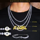 ミス · ヒップホップのカスタム 925 スターリングシルバーメンズ cz ダイヤモンドアイスアウトテニスチェーンネックレス