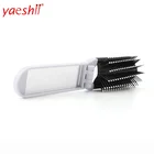 Professional Travel Hair Comb Portable Folding Hair Brush With Mirror Compact Pocket Size Purse Travel Comb