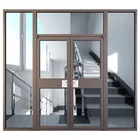 Powder Coated Commercial Aluminum Doors Frames For Sale Double Glass Aluminum Casement Door Casement Door