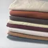 Plain color breathable stone washed pure 100% linen fabric for soft shirt dress