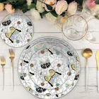 Ceramic Set Ceramic Luxury Porcelain Ceramic Butterfly Dinner Plates White Dishes Dinnerware Set