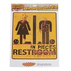 Halloween Party Atmosphere Props Halloween Blooding Toilet Sticker Yellow Terrorist Decorative Sticker For Decoration