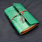 Wholesale soft cover custom print leather travel A5 binder diary journal