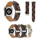Fancy Fashion Designer Brand leather Watch Strap Band for Apple Watch Bands Pure leather apple watch band