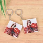 custom UV printing acrylic keychain crystal your own photo keyring gifts commemorative gifts