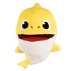 Manufacturer cute baby singing songs puppets shark plush toys with electronics