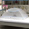 2019 New Hot Sale Blue Pink Lace Edge Decorated Big Size Kids Bed Umbrella Baby Mosquito Net