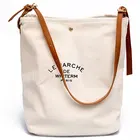 customizable promotional custom printed cheap shopping cottoncanvas tote bag leather handle